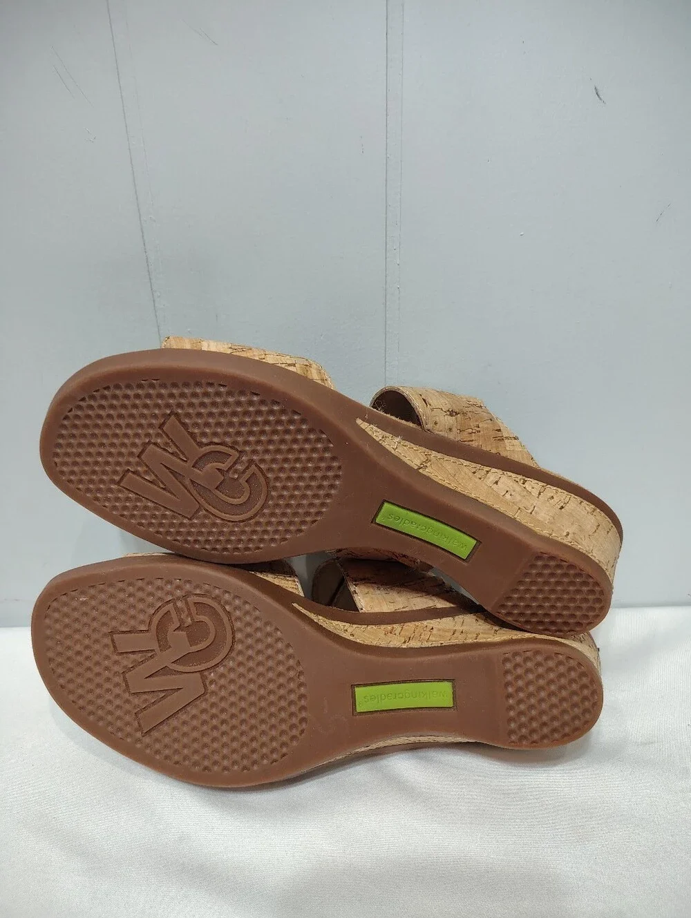 Walking Cradles Cruz Sandal Tan size 7N Cork‎ Neutral Vacation Resort Beach